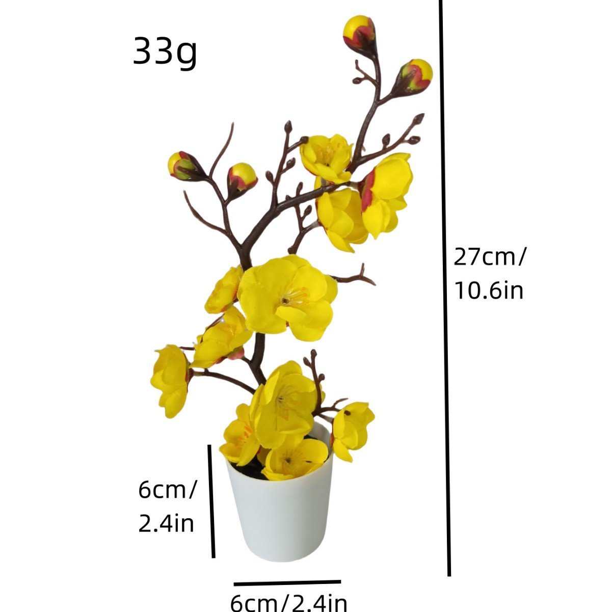 인조 매화 분재 장식