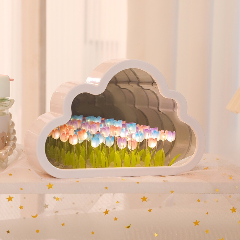 튤립 모양 핸드메이드 앰비언트 라이트