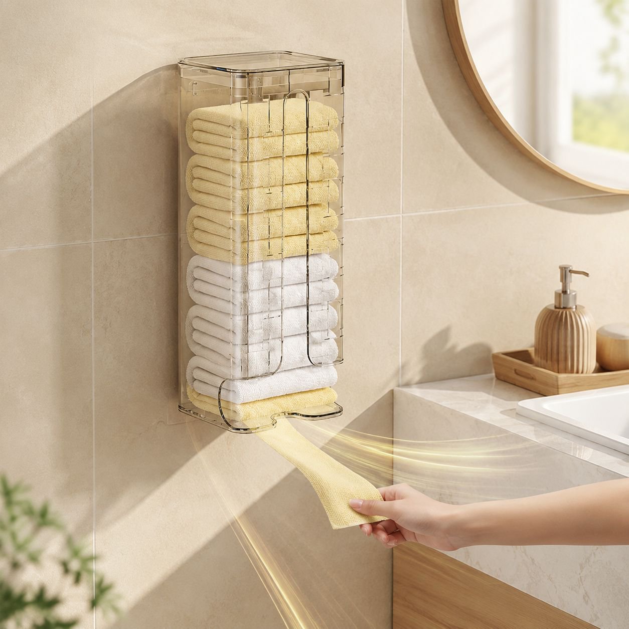 Boîte de rangement murale pour sous-vêtements, épaisse, sans perçage