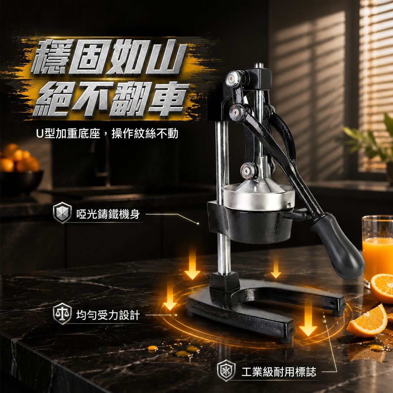 家用不鏽鋼果汁壓榨器
