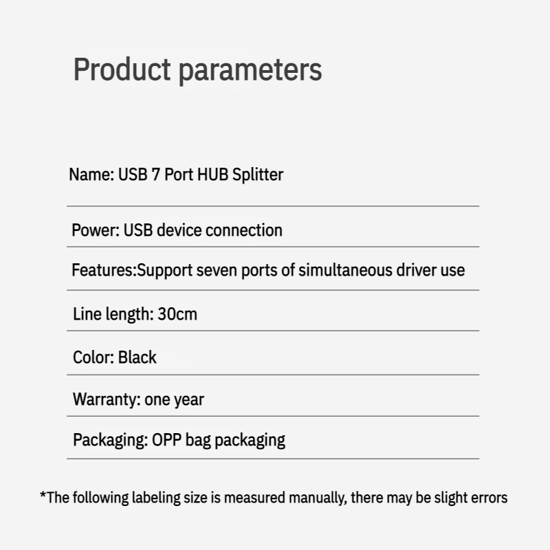 Divisor USB de cuatro puertos con interruptor y extensor para computadora