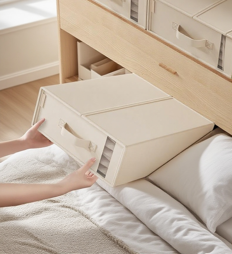 접이식 의류 수납함 사용 방법 설명