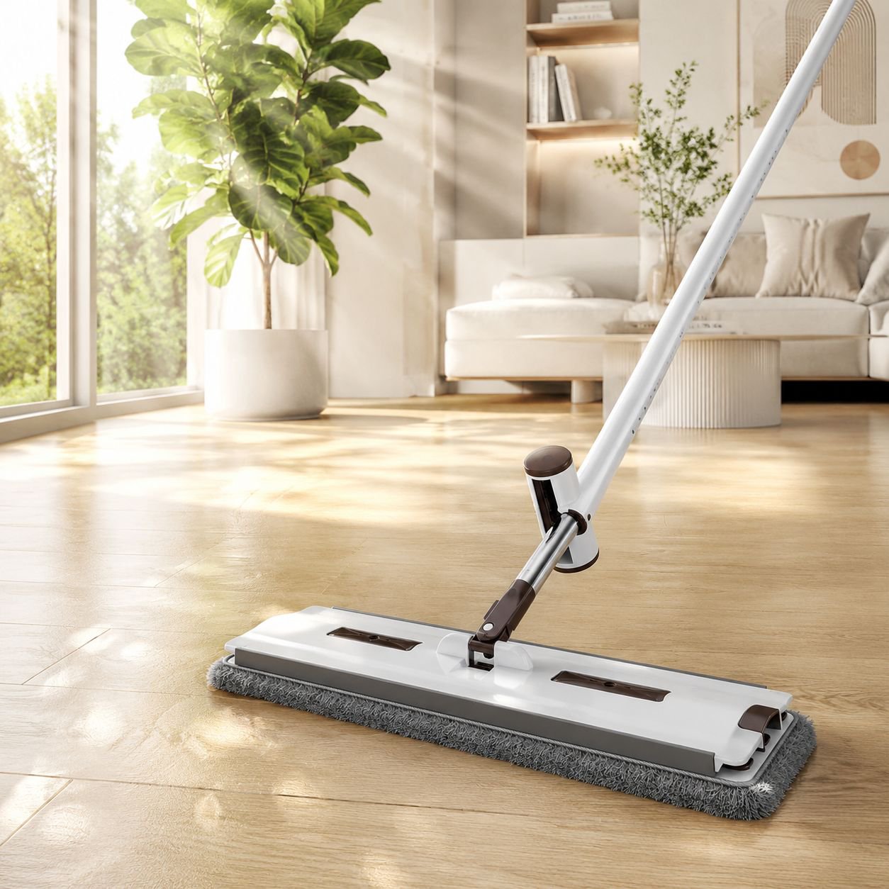 Anti-bacteria and Anti-mite Hands-free Flat Mop