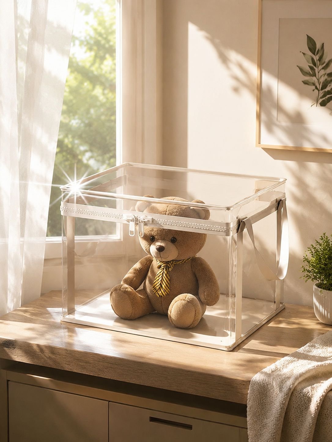 Household organizer for plush toys and building blocks