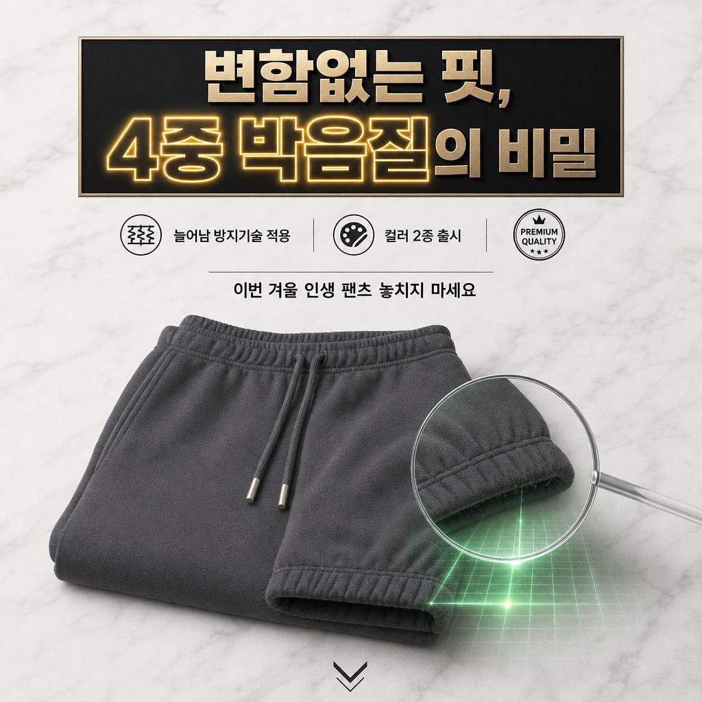남성 두꺼운 순면 조거 스포츠 팬츠