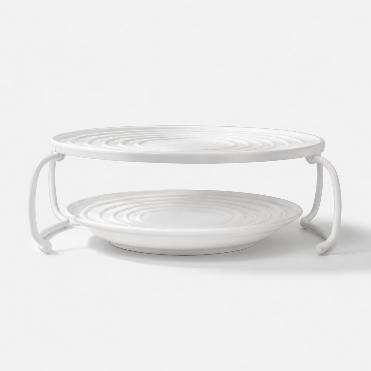 Round Kitchen Microwave Storage Shelf