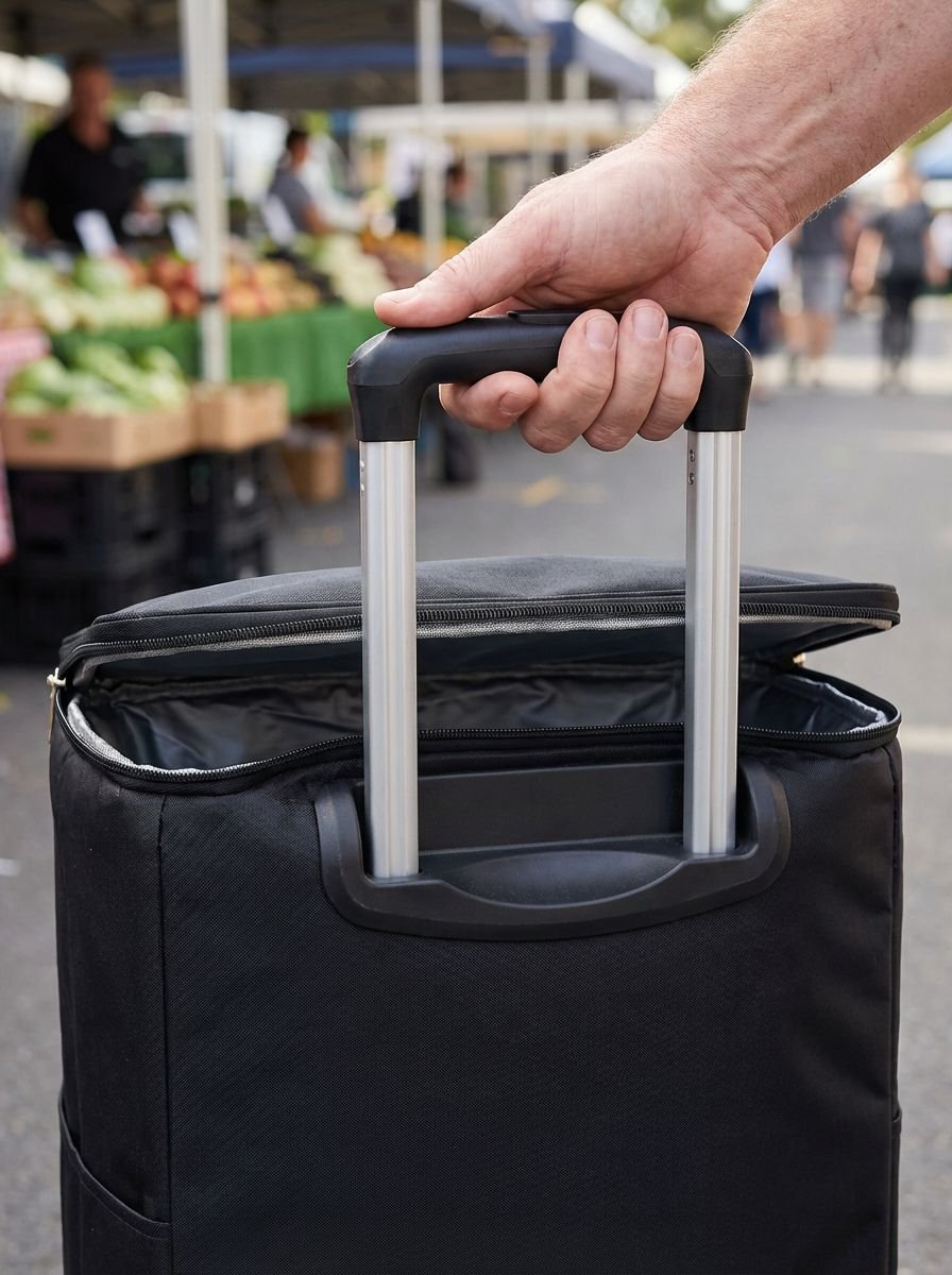 Leichter Einkaufswagen mit ergonomischem Griff