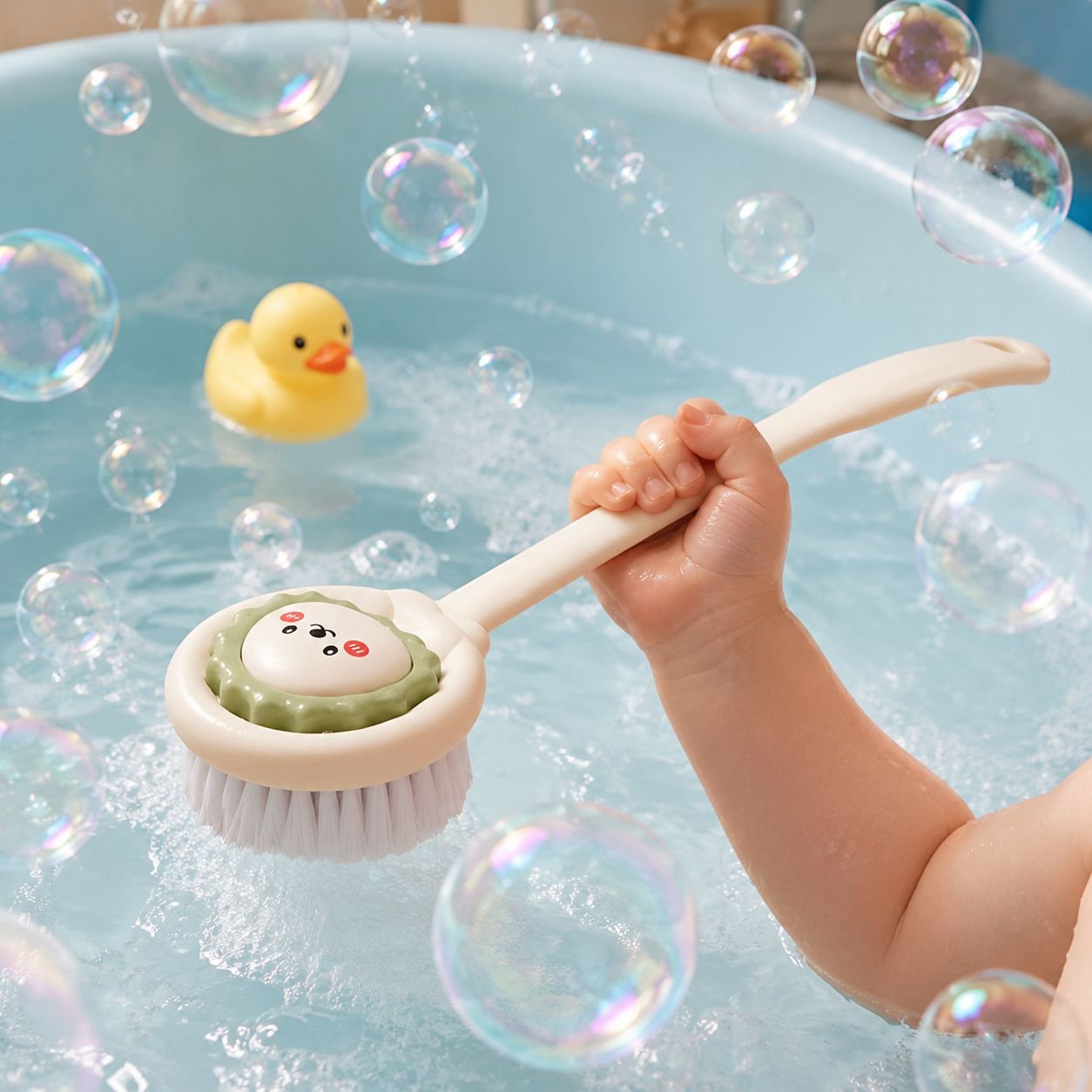 Ergonomische Rückenbürste für Babys