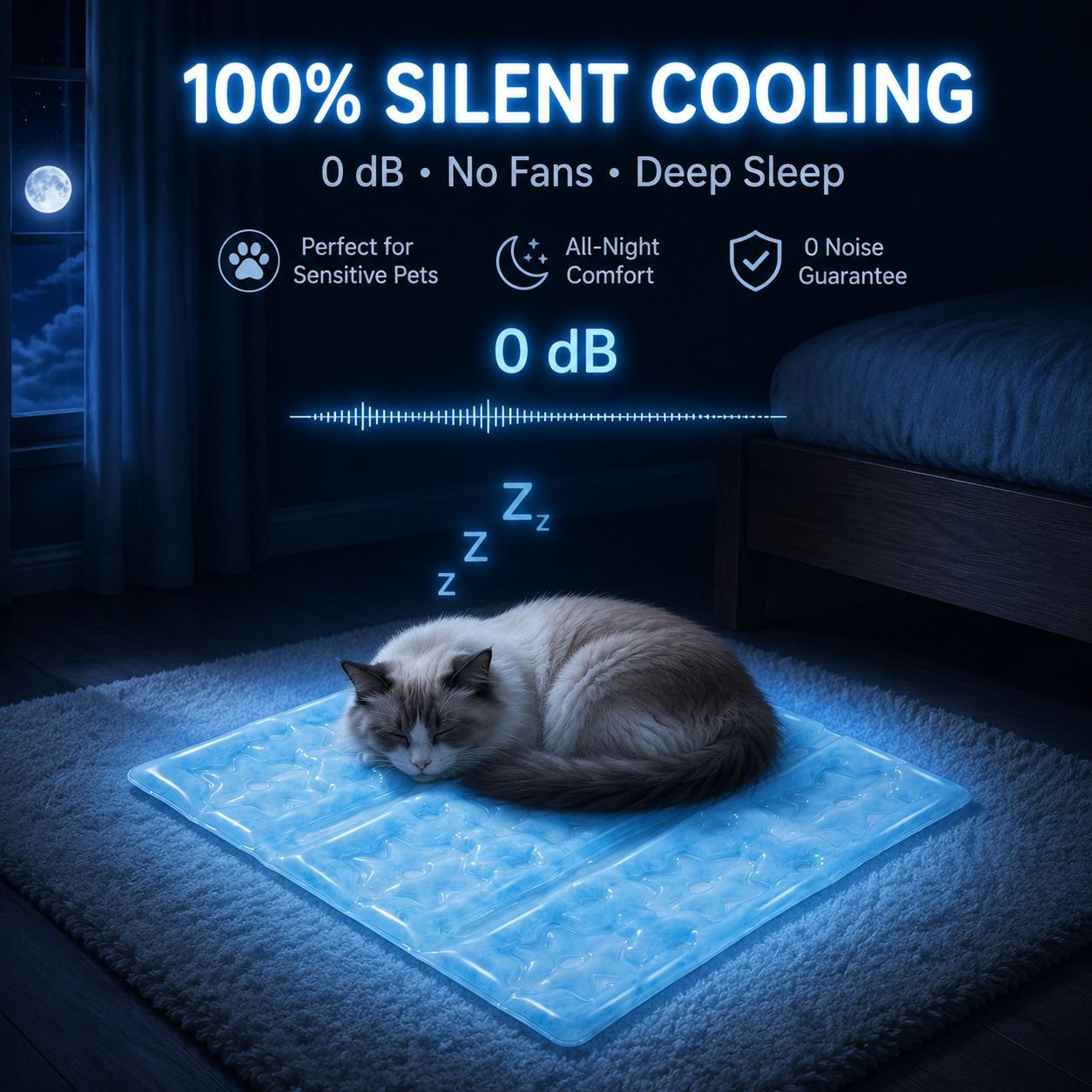 Summer PCM Cooling Mat Bed for Cats and Dogs