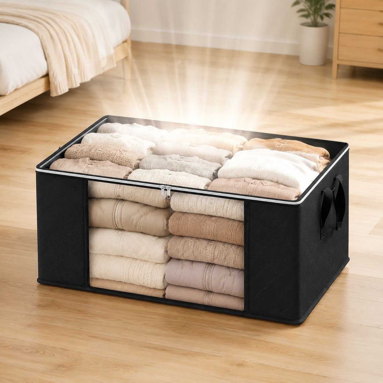 Large dustproof organizer bag for clothes storage