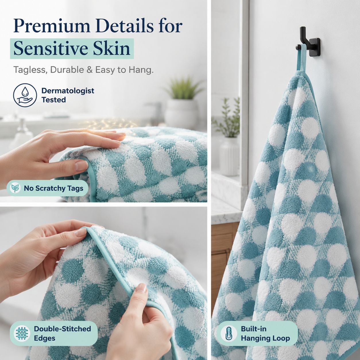 Thickened Non-shedding Coral Fleece Towel