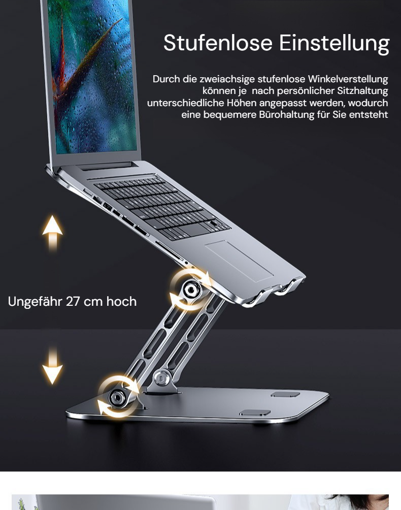 Stabiler Laptop-Halter aus Karbonstahl für Home Office