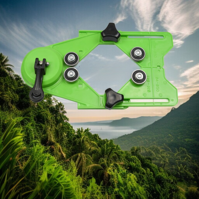 드릴 보조공구와 흡착판 디테일 사진