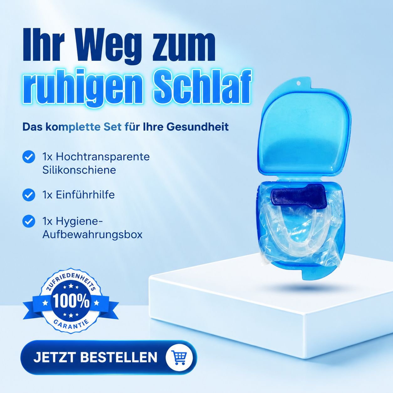 1+1 Anti-Zähneknirschen Mundschutz Set
