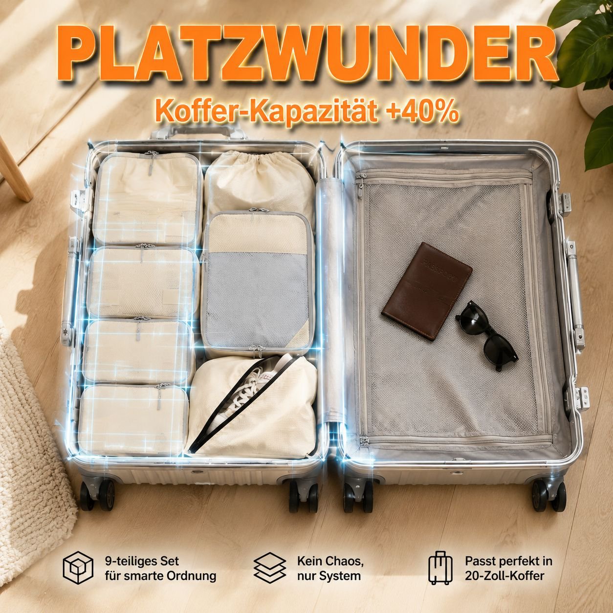 Tragbare Reise-Kompressionstasche