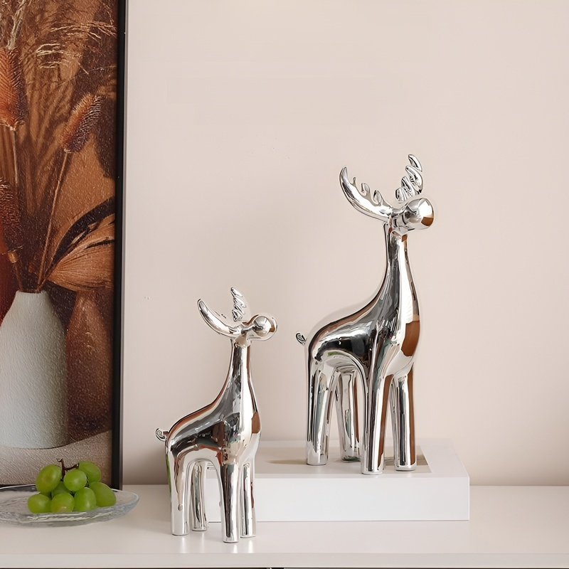 고급 도자기 사슴 장식 소품
