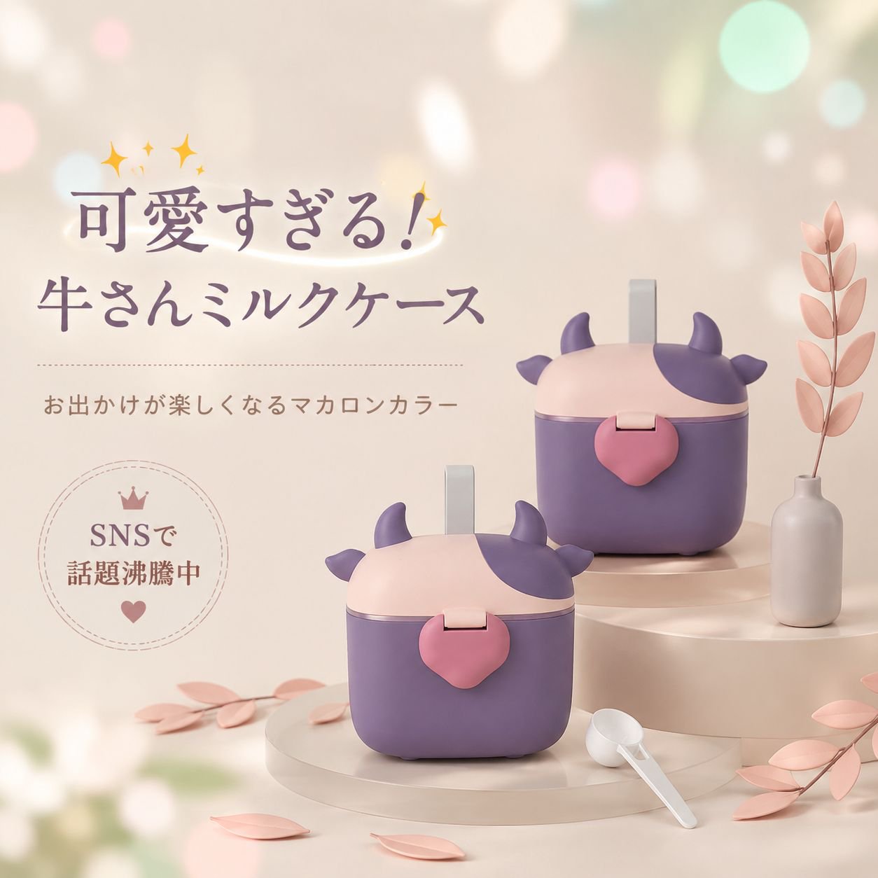 お出かけ用粉ミルク収納ボックス