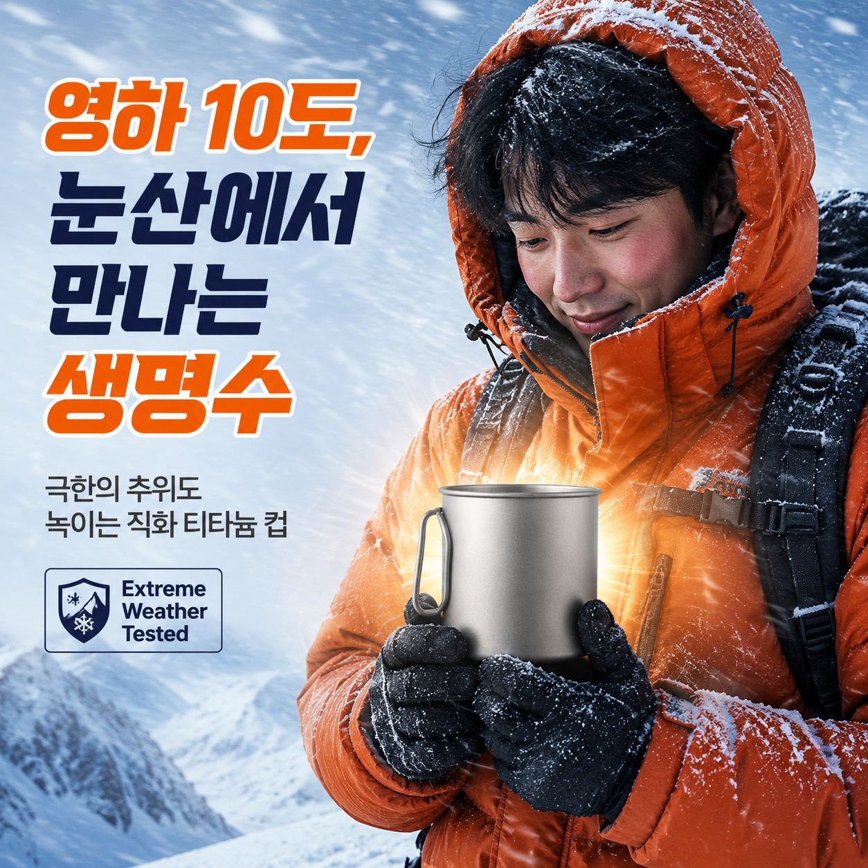 야외용 순수 티타늄 커피컵, 휴대용 캠핑 티타늄 컵
