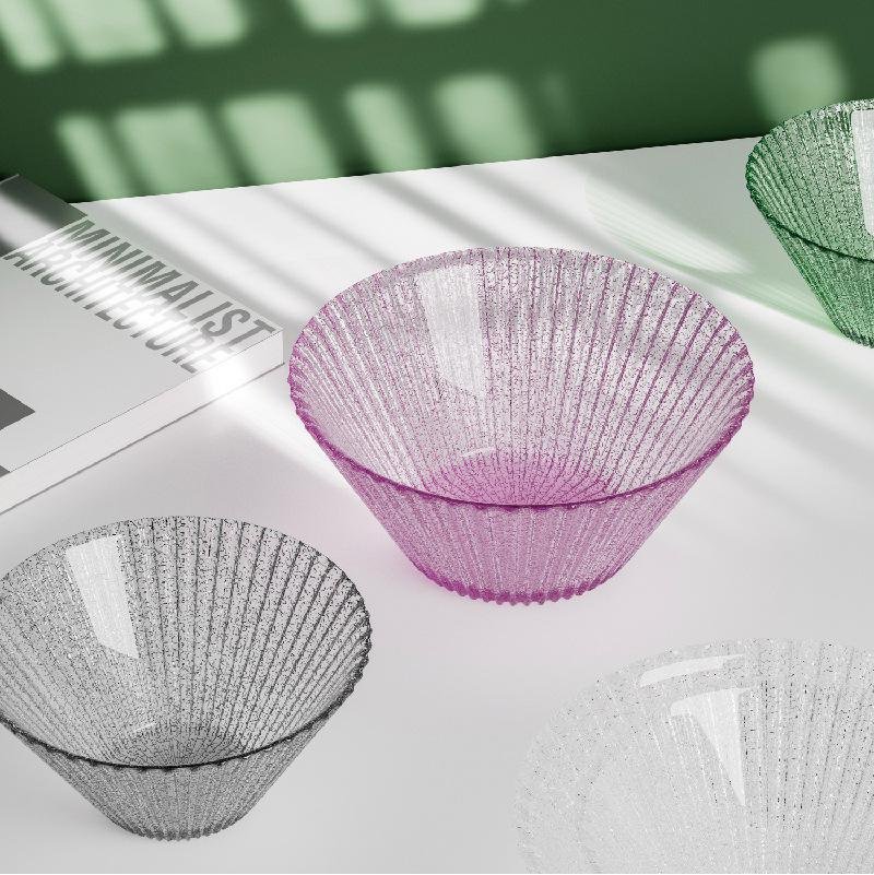 Heat-resistant Transparent Glass Bowl