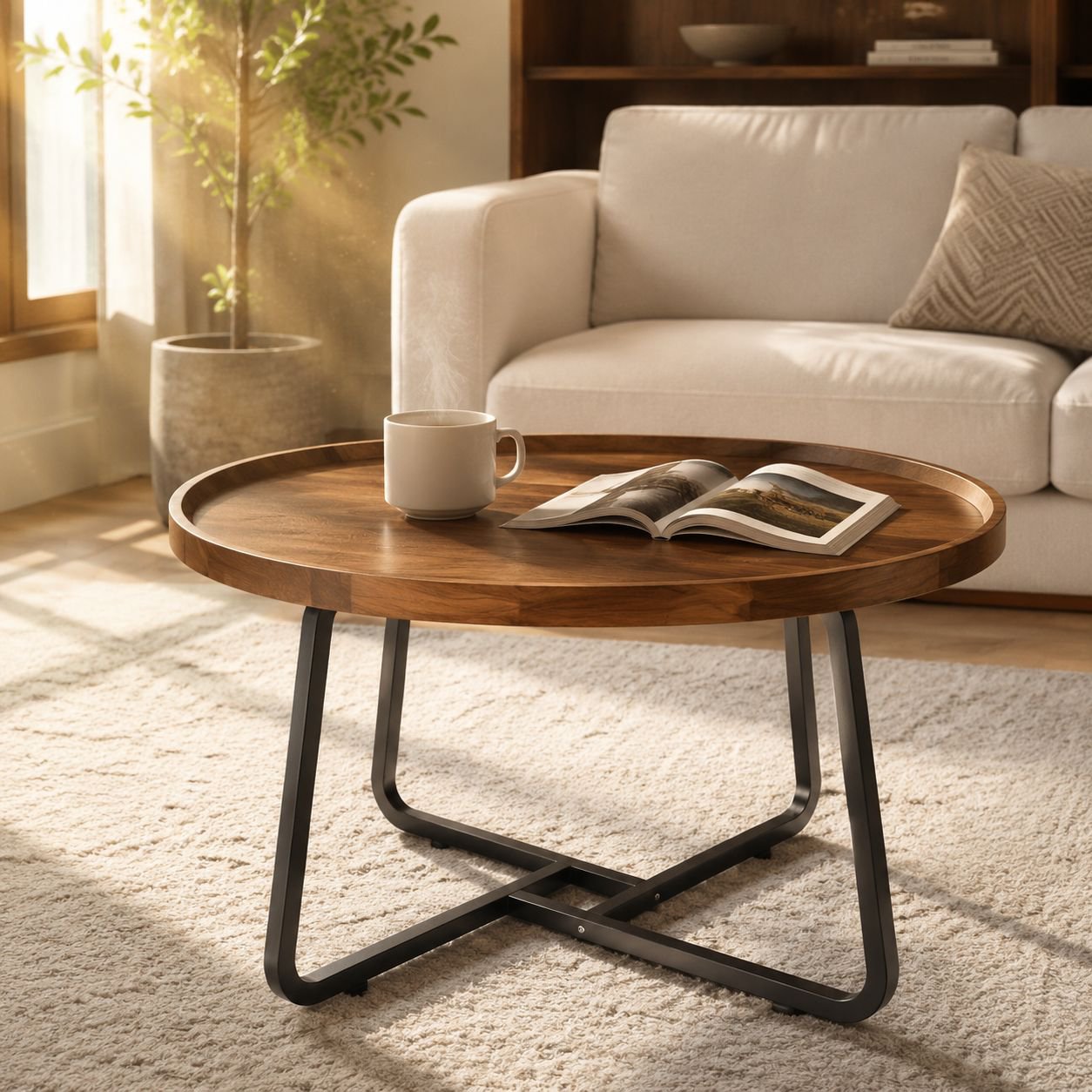 JMY-Nordic light luxury coffee table
