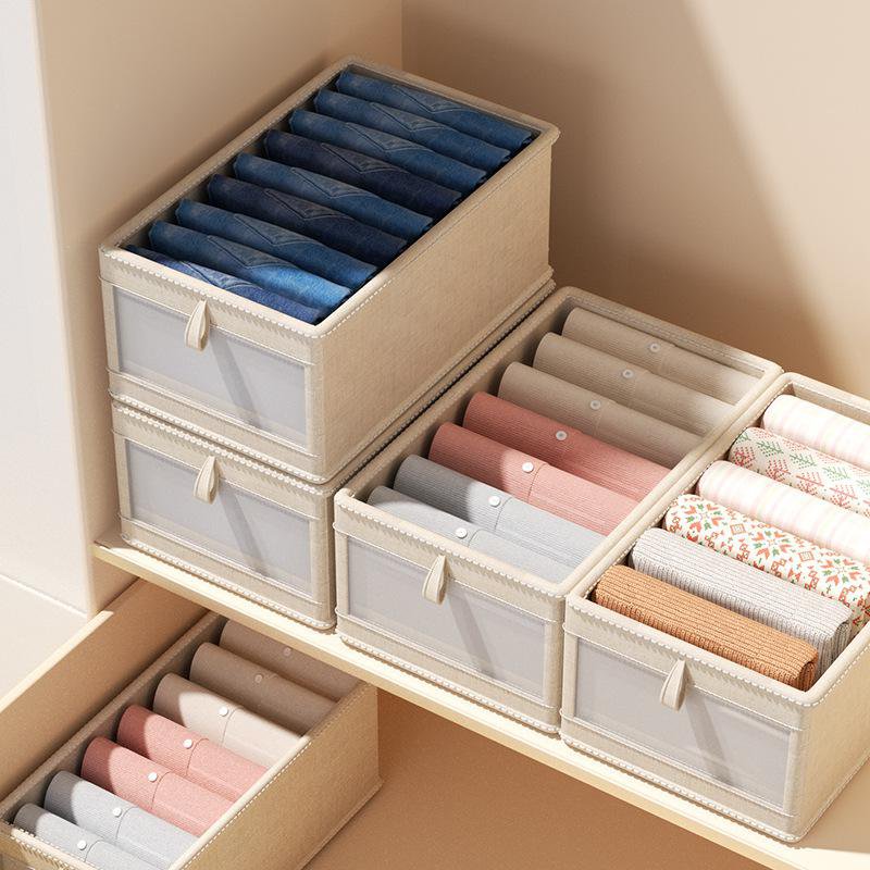 Clothing storage cotton and linen box