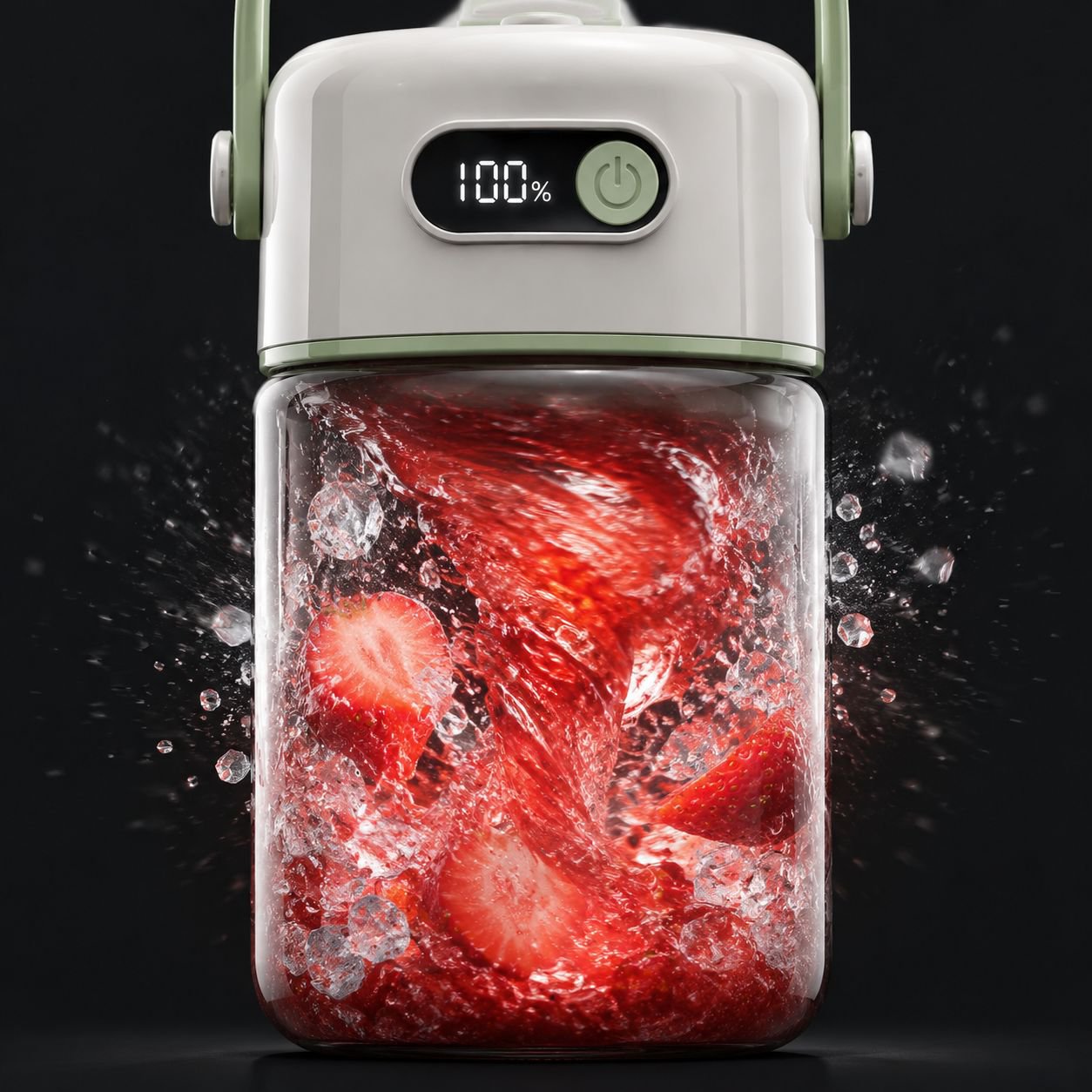 Multifunctional Manual Glass Juicer Cup with citrus fruits