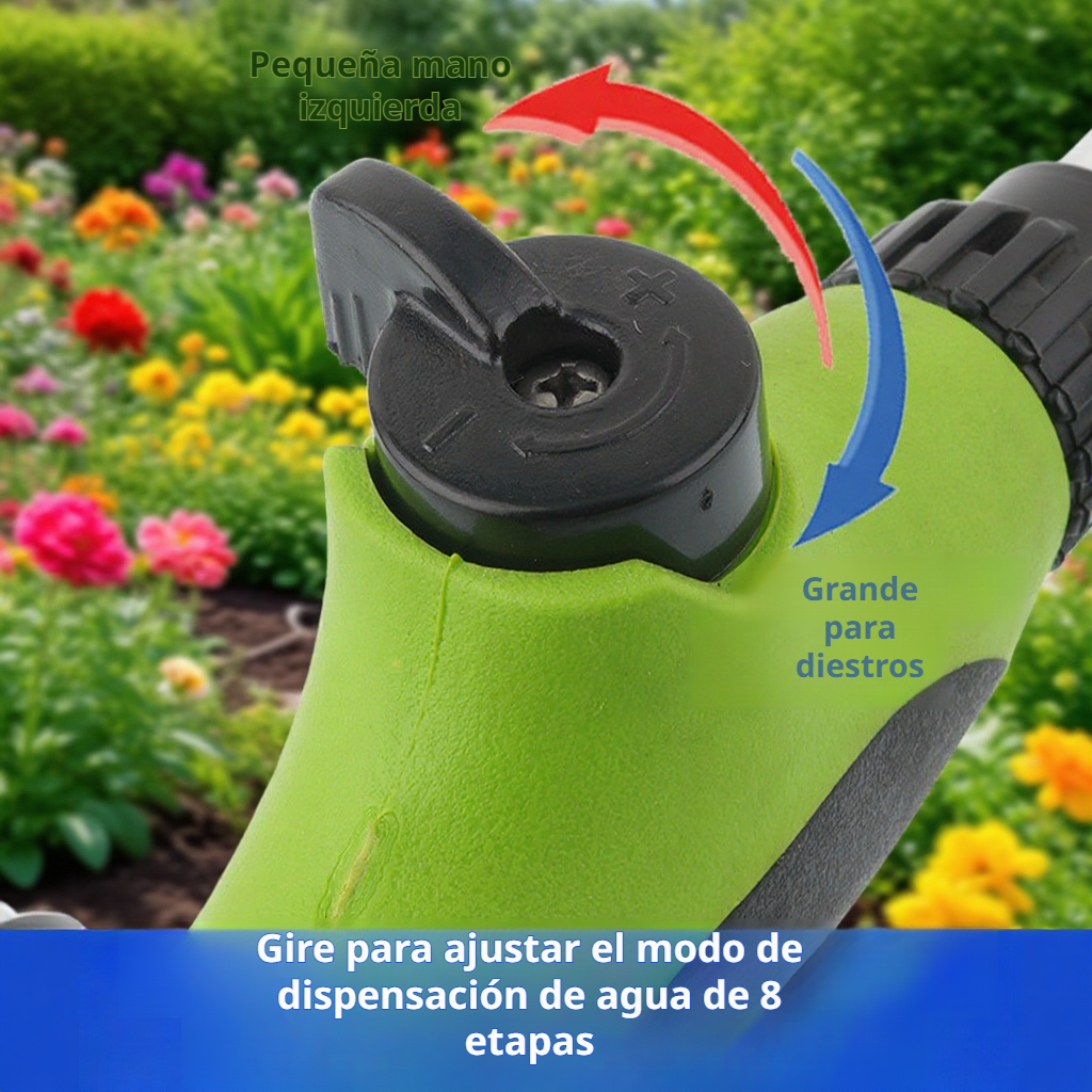 Pulverizador de riego con tubo de aluminio corto para jardín