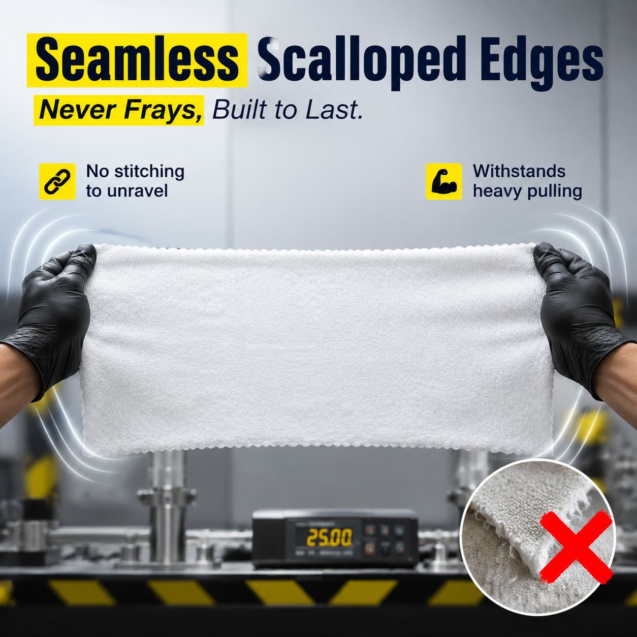 Skin-Friendly White Towel Household Lint-Free Cleaning Cloth