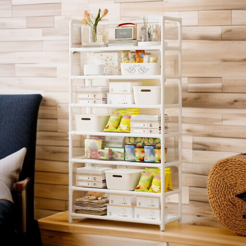 실용적인 다층 홈 선반 거실 배치