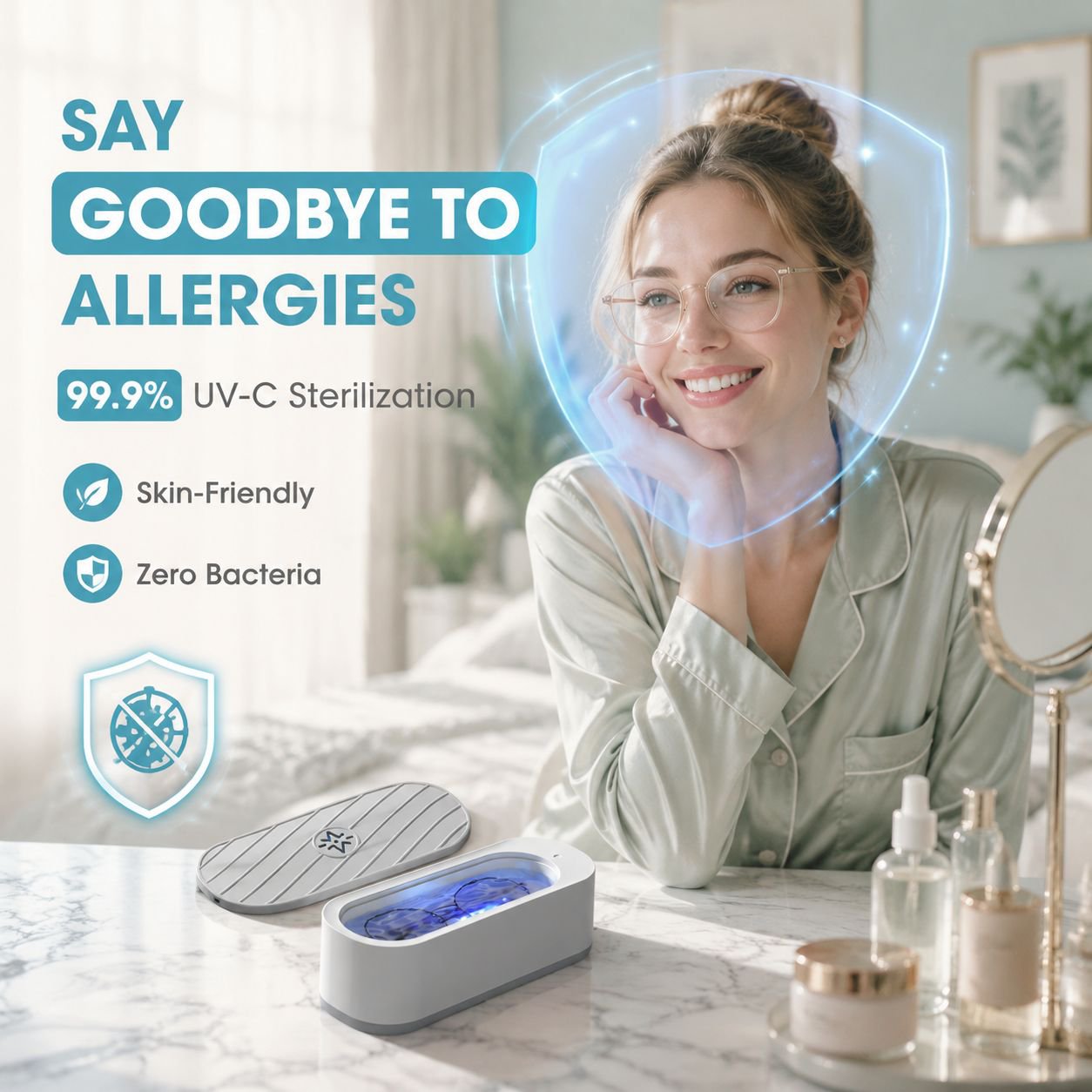 Household Multifunctional Eyeglasses Cleaning Machine