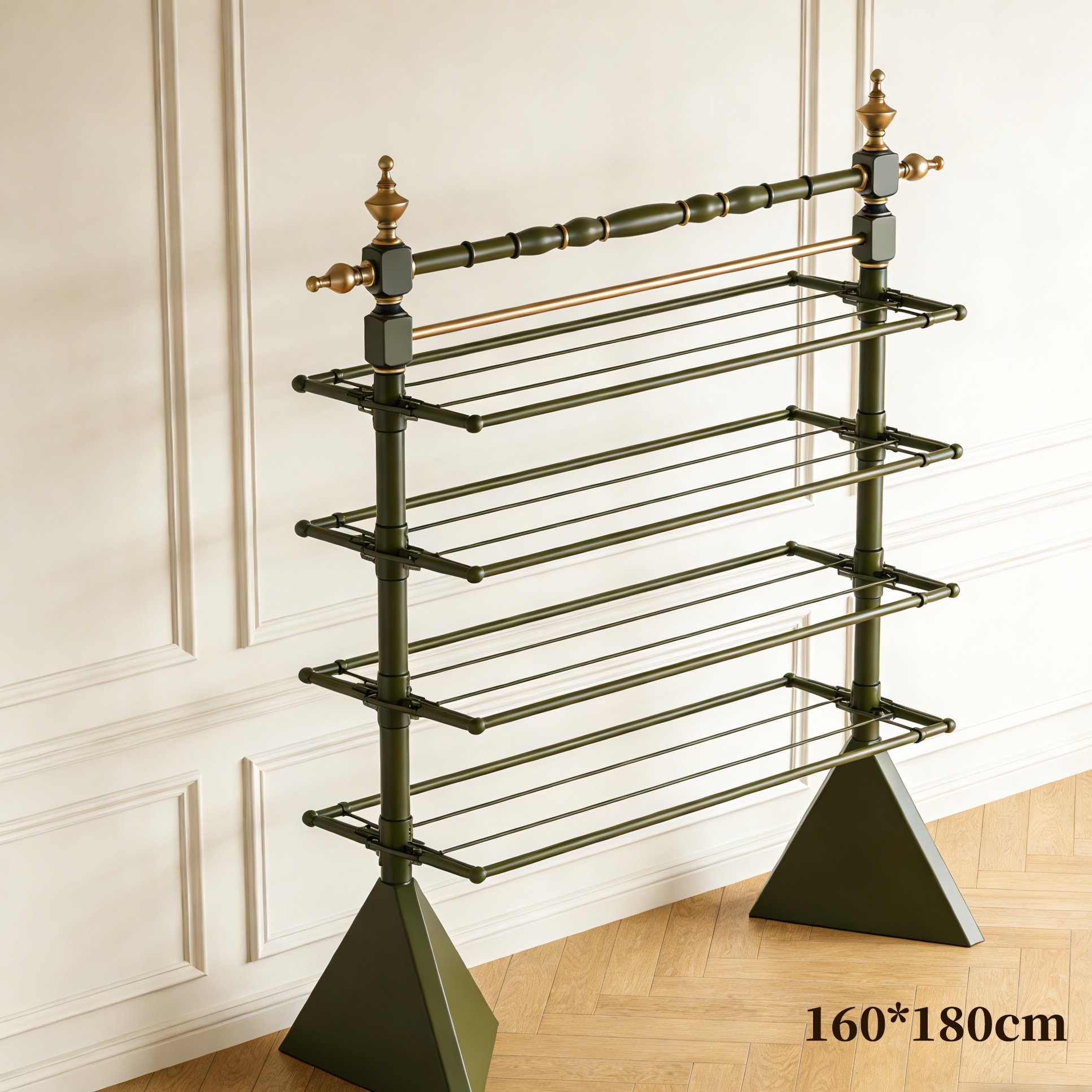 รายละเอียดโครงสร้างราวแขวนเสื้อผ้าแข็งแรง