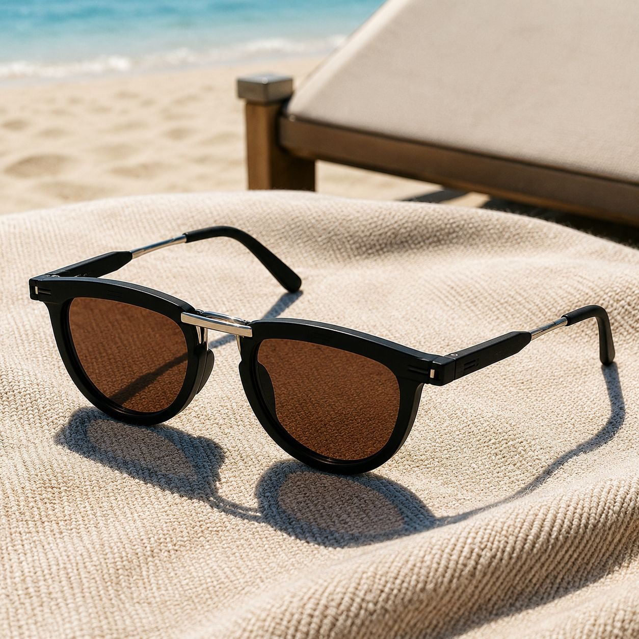 Trendy folding sunglasses for women, high-end outdoor sun protection, and for men, especially for dr