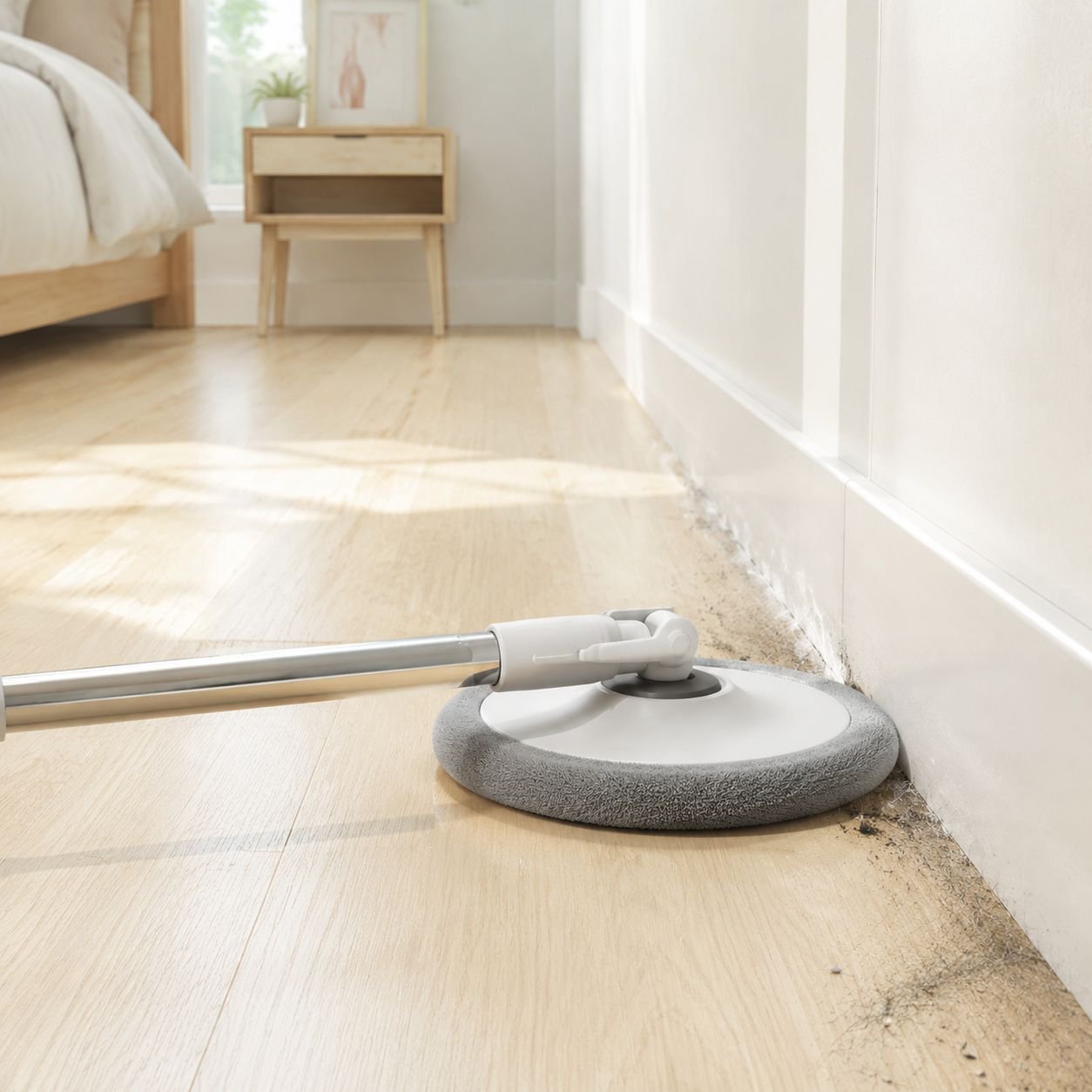 Wet Mop and Bucket Set with Dirty Water Separation System