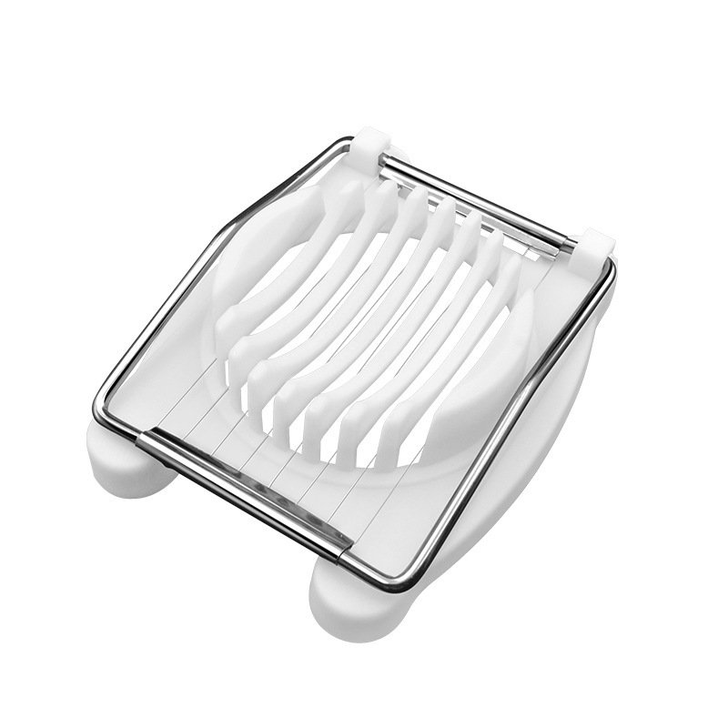 Portable dual-purpose egg slicer