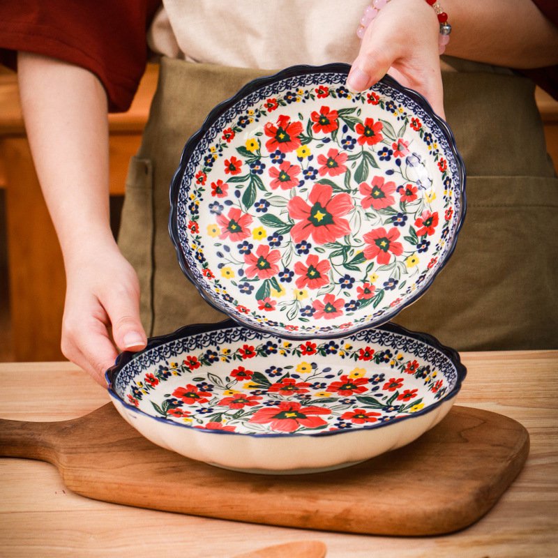 下絵付けディナープレート