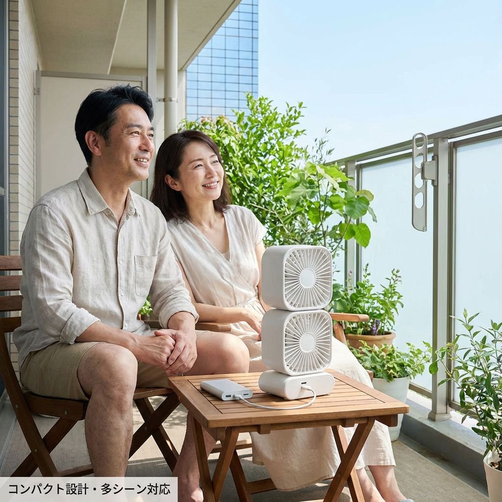 強力風量ダブル吹出口首振りターボファン