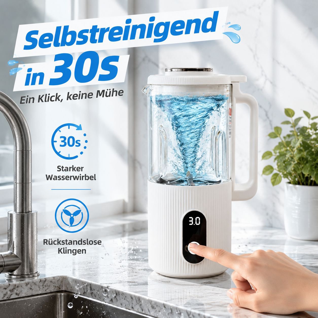 Vollautomatische, kleine Sojamilchmaschine ohne Filter
