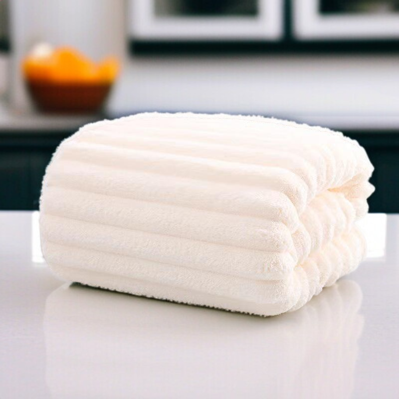 불완전한 털로 피부에 자극 없는 소프트 타올