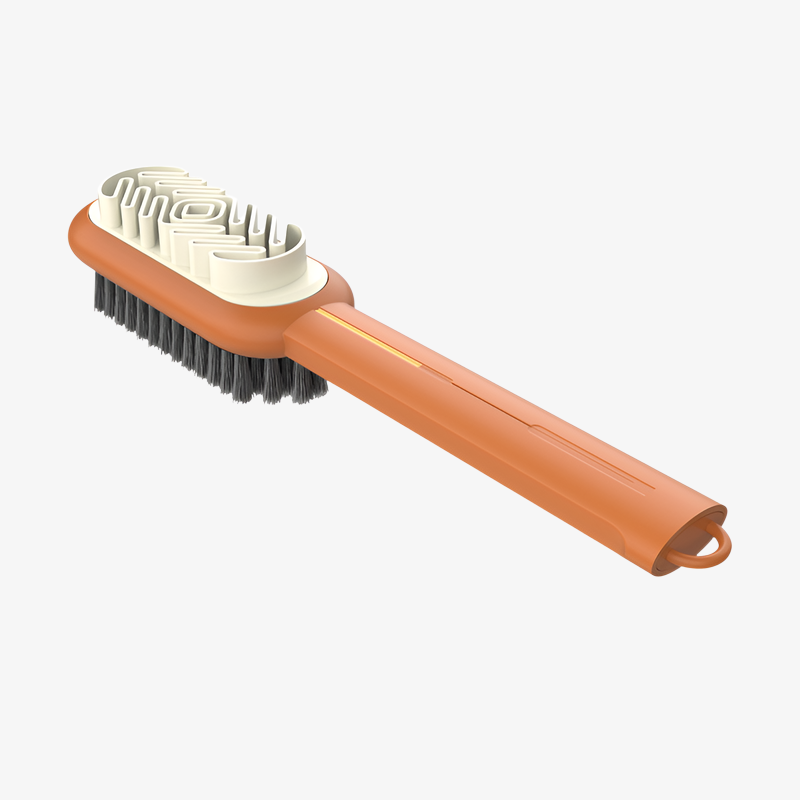 ロングハンドルゴム製靴ブラシ全体画像