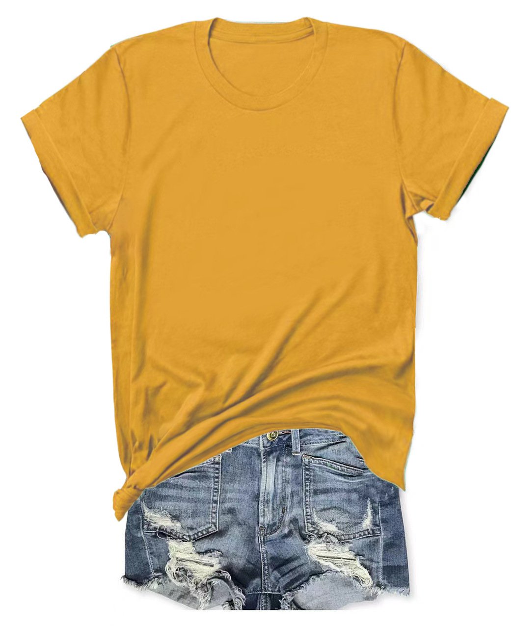 Limited-time offer: Buy one, get one free classic women's casual versatile T-shirt.