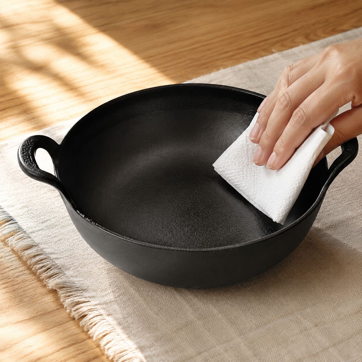 Mini pot en fonte style japonais, idéal pour mijoter