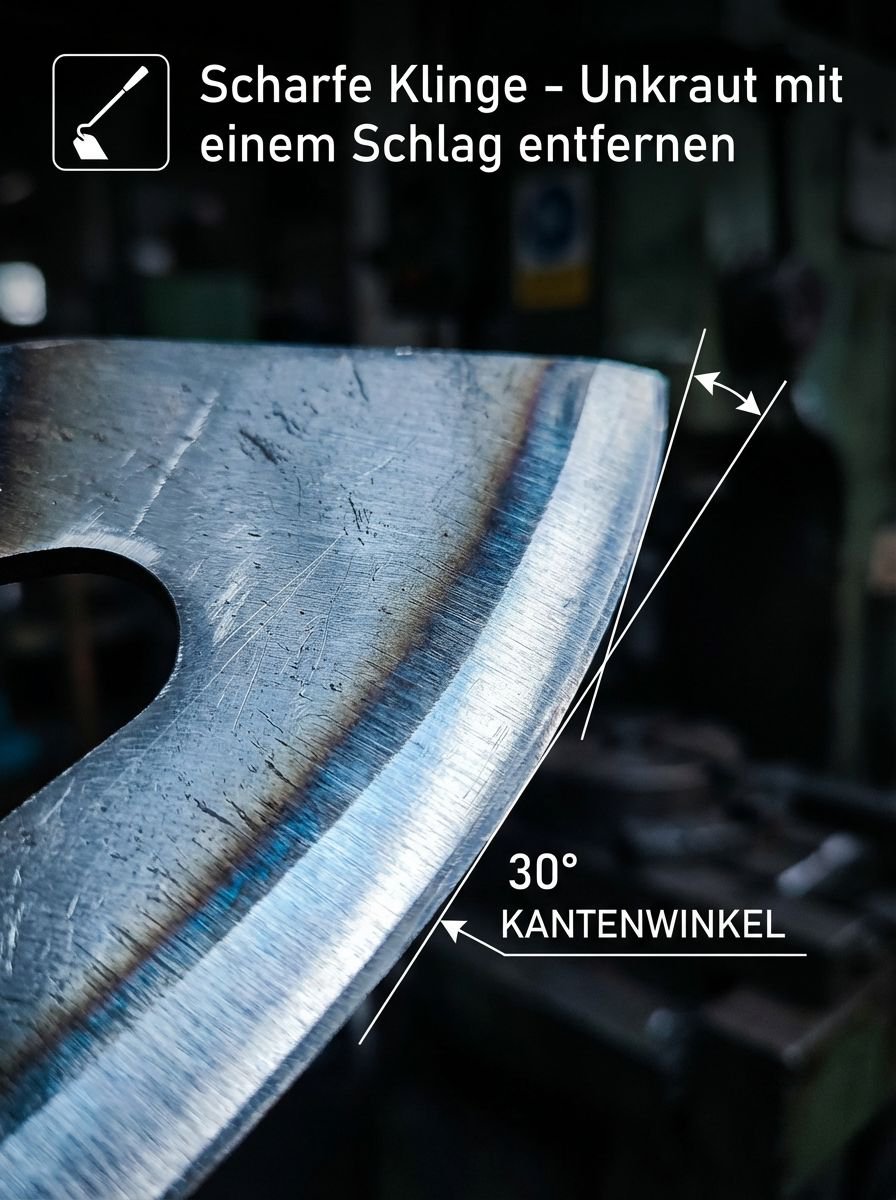 Detailansicht der robusten Unkrauthacke