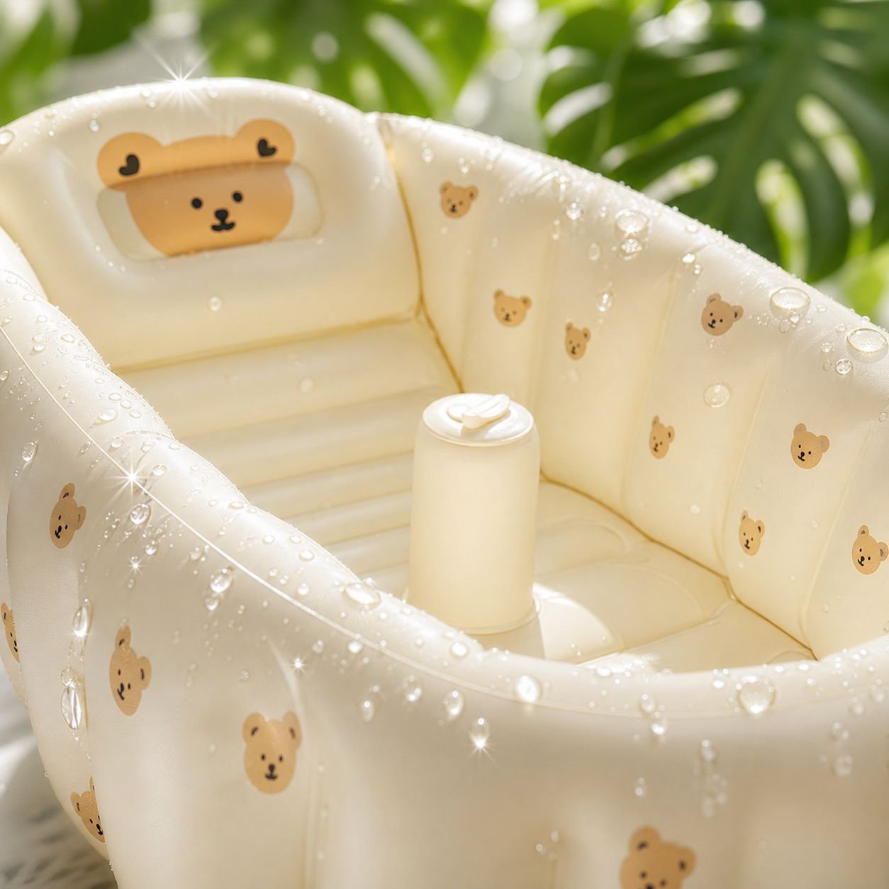 Faltbare Baby-Badewanne Tragbares aufblasbares Planschbecken für Kinder