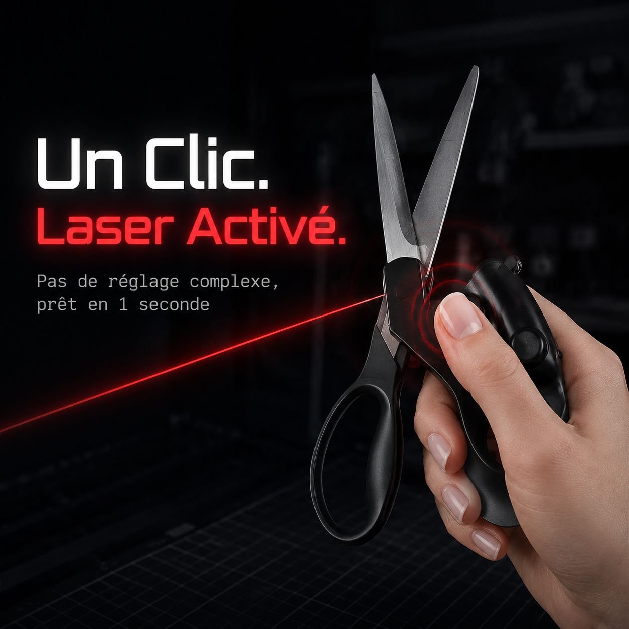 Ciseaux à laser infrarouge pour la coupe de vêtements