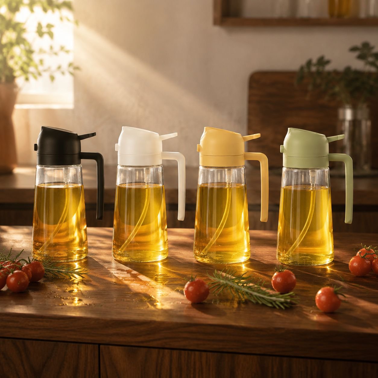 Olive oil dispenser ounce sprayer