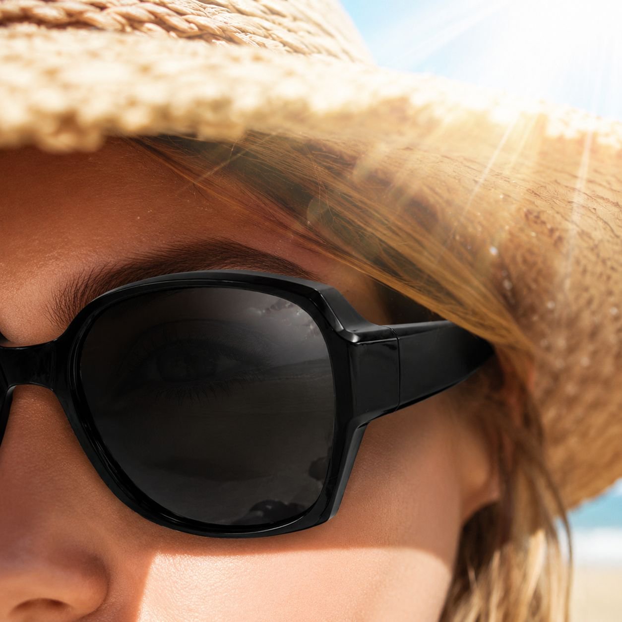 Blendfreie polarisierte Sonnenbrille für Damen