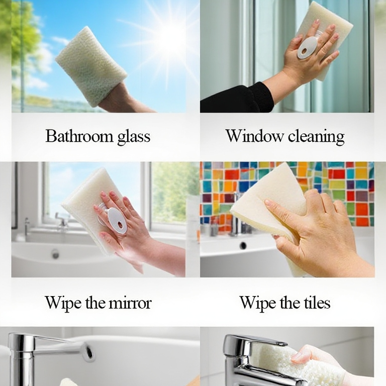 Screen window mesh cleaning pad with handle