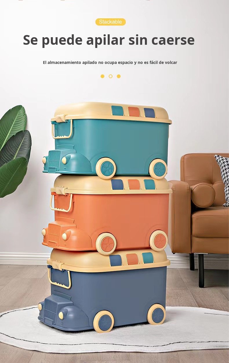 Organizador de juguetes en forma de tren para decoración del hogar
