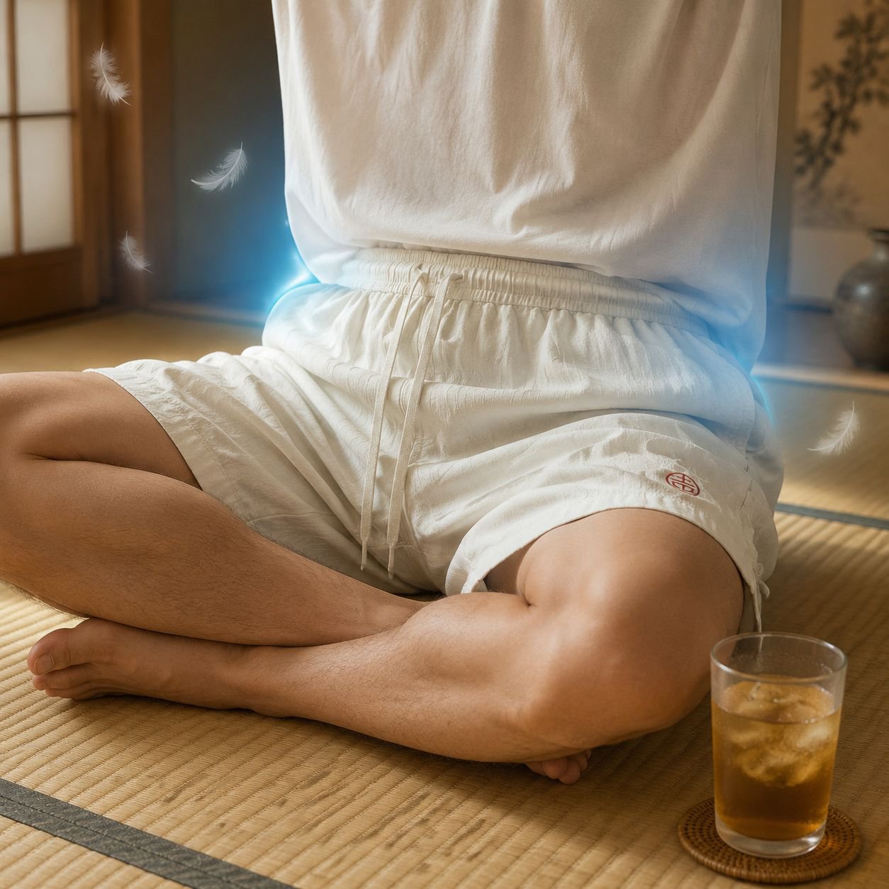 シワになりにくい形状記憶パンツディテール