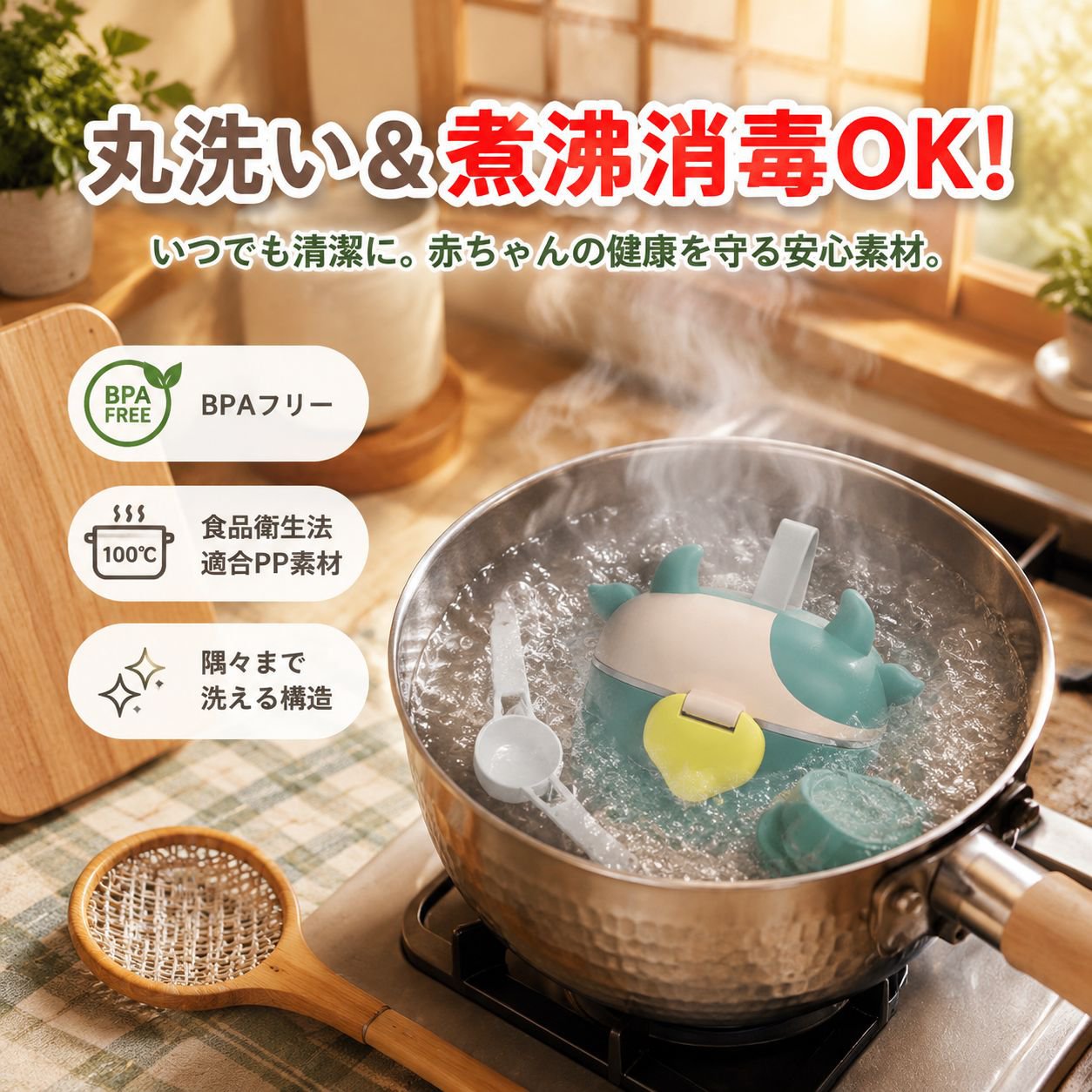 お出かけ用粉ミルク収納ボックス